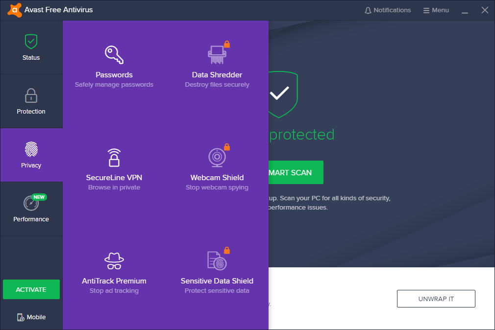 most recent version of avast for mac